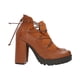 thumbnail image 2 of Botín Plataforma Para Mujer Color Tan Con Tira De Ajuste Tipo Piel Platonia  RUTH-02-TAN, 2 of 5