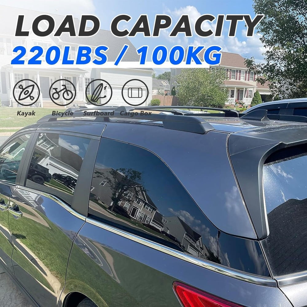Roof Rack Cross Bars & Side Rail Kit for 2018-2025 Honda Odyssey Aluminum Cargo