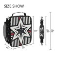 thumbnail image 5 of ALAZA American Flag Stripe Lunch Box Insulated Lunch Bag Reusable Thermal Cooler Tote School Picnic, 5 of 6
