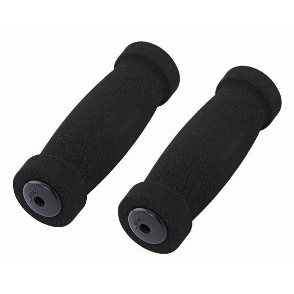 Short Foam Grips Black. Bike grips, bicycle grips, bmx grips, lowrider grips, beach cruiser grips, mountain bike grips