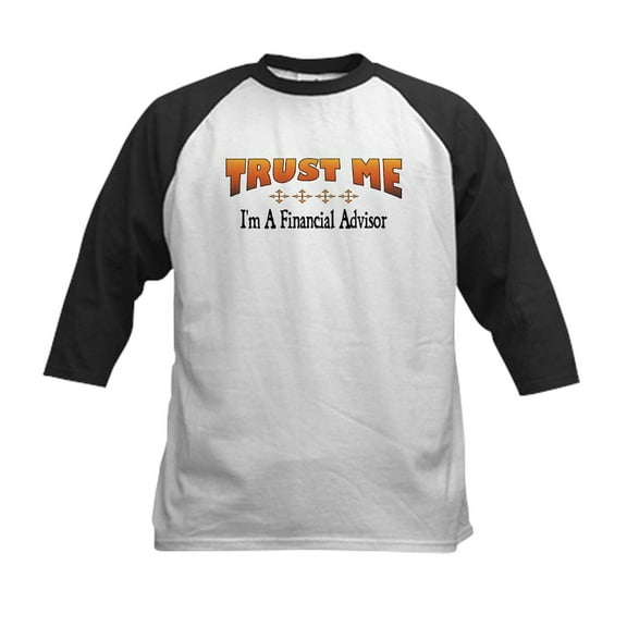 CafePress - Trust Financial Advisor Kids Baseball Jersey - Kids Cotton Baseball Jersey, 3/4 Sleeve Shirt