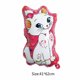 thumbnail image 4 of Juego de globos de Marie Cat de 32 pulgadas con números para niñas, decoración para fiestas de cumpleaños, globos de aluminio de Disney Marie Cat, suministros Globlos, 4 of 5