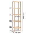 thumbnail image 5 of KFFKFF Bamboo Display Stand with 5 Tiers, Compact Storage Solution, Organizer Shelf, Detached Flower Pot Stand, Multi-Functional Bamboo Rack Ideal for Bathrooms, Kitchens, and Homes, Eco-Friendly, 5 of 9