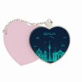 thumbnail image 1 of Germany Berlin Landmark Architecture Mirror Travel Purse Makeup Heart Pink, 1 of 4