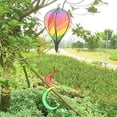 thumbnail image 4 of Hot Air Balloons Windsocks Spiral Windmill Garden Yard Decor, Rainbow, 55", 3 Piece, 4 of 9