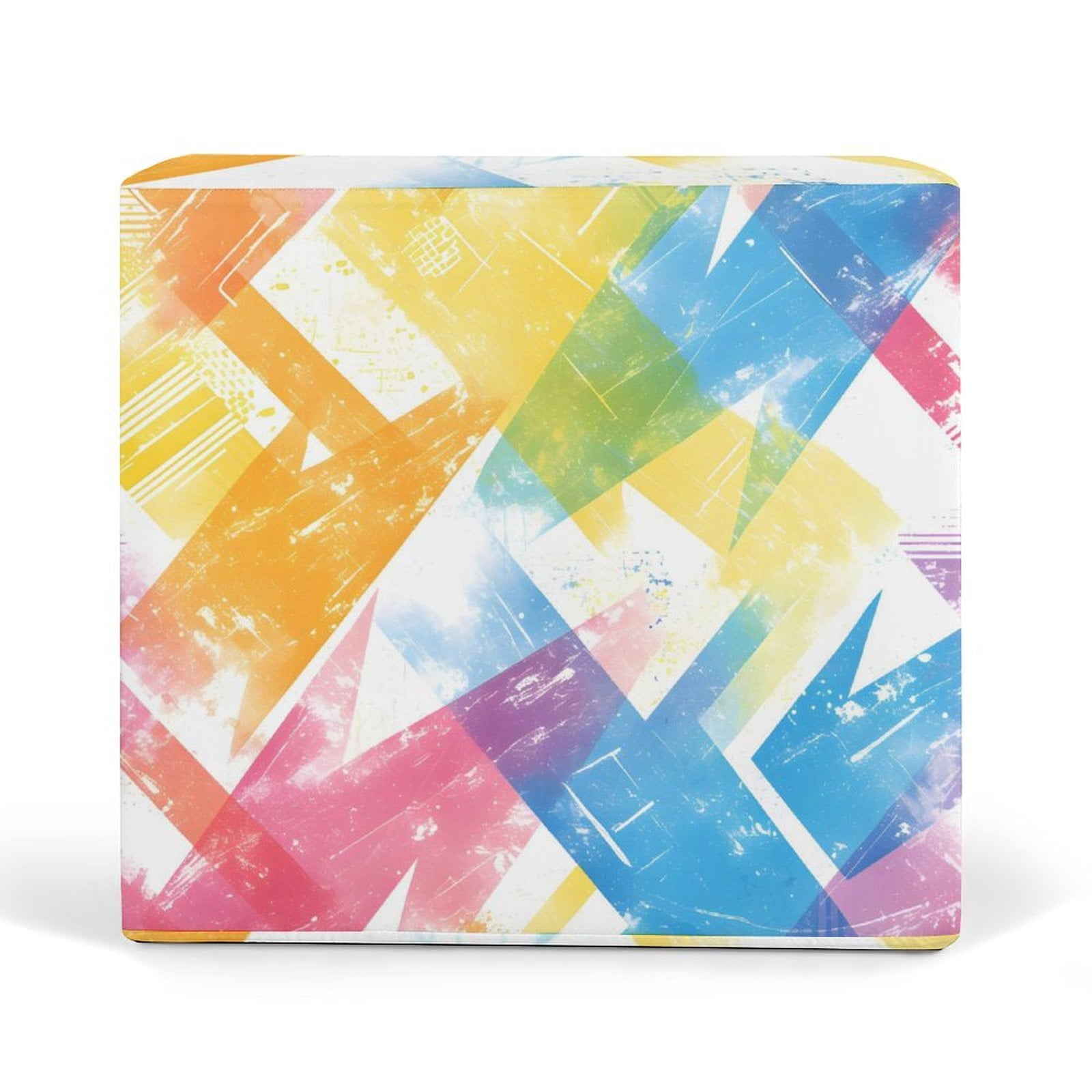 Outdoor Waterproof Sofa Cover Waterproof And Windproof Pull Rope Design Can Adjust The Size Of The Sofa Easy To Disassemble AliceBlue Tie-dye Background Rainbow Colors (2) 20x18x4in