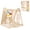 Natural, variant on Costway Indoor Jungle Gym for Kids 8-in-1 Montessori Climber Playset with Swing Monkey Bars Natural