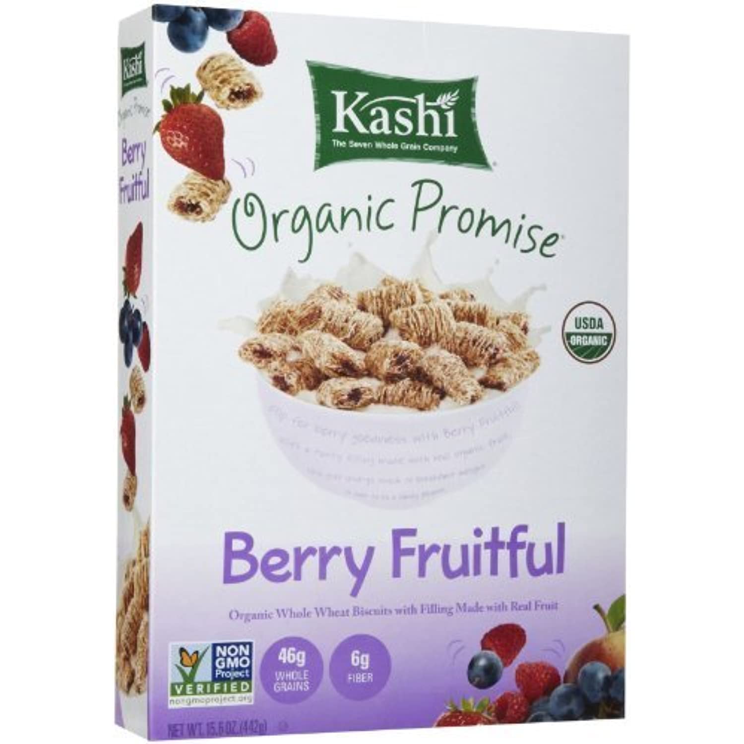 Kashi, Organic Cereal, Berry Fruitful, 15.6Oz Box (Pack Of 4) By Kashi
