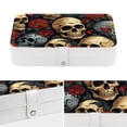 thumbnail image 4 of Skull Portable PU Leather Jewelry Stand with Removable Compartment, Display Case, Earring Holder, and Organizer Box, 4 of 6