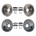 thumbnail image 1 of Transit Auto Front Rear Disc Brake Rotors and Ceramic Pads Kit for Car 2002 Chevrolet Avalanche 1500 with Single Piston Caliper 325mm Diameter Rotor K8T-100779, 1 of 11