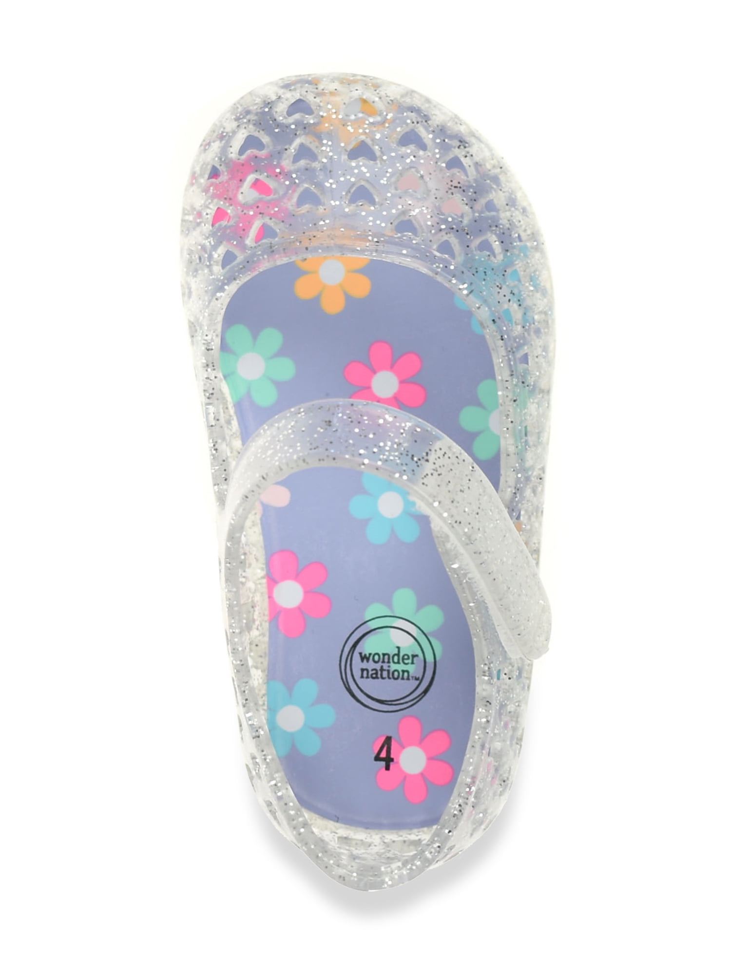 Wonder Nation Baby Girl Mary Jane Jelly Shoes