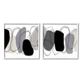 thumbnail image 5 of Stupell Industries Contemporary Oblique Circular Shapes Scribble Outlines Graphic Art White Framed Art Print Wall Art, Set of 2, Design by Ruth Fromstein, 5 of 5