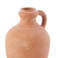 thumbnail image 6 of DecMode 15" Terracotta Jug Pink Ceramic Vase with Handle, 6 of 14