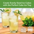 thumbnail image 3 of Tovolo Ice Mold Freezer Tray of 1.25" Cubes for Whiskey Bourbon, Spirits & Liquor, BPA-Free Silicone, Fade Resistant, Set of 2, Cayenne, 3 of 6