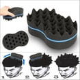 thumbnail image 2 of Cepillo de pelo de barbero ondulado, esponja, herramienta para rastas, afro, rizos retorcidos, trenzas en espiral, 2 of 5