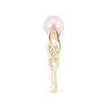 thumbnail image 3 of Angara Japanese Akoya Cultured Pearl Interlaced Shank Engagement Ring in 14K Yellow Gold for Women | June Birthstone Jewelry for Her, 3 of 8