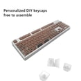 thumbnail image 4 of 104 piezas de teclado mecánico transparente Keycaps Computer Key Cap Set (blanco), 4 of 5