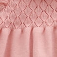 thumbnail image 4 of vdgthytj Baby Girls Sweater Dress Toddler Cute Ruffle Crewneck Long Sleeve A-Line Knit Dresses Fall Winter Clothes, 4 of 7