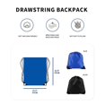 thumbnail image 3 of 2 mochilas con bolsas deportivas con cordón, una azul y otra negra. Bolsa de viaje, bolsa de deporte, adecuada para viajes diarios, ligera y transpirable., 3 of 5