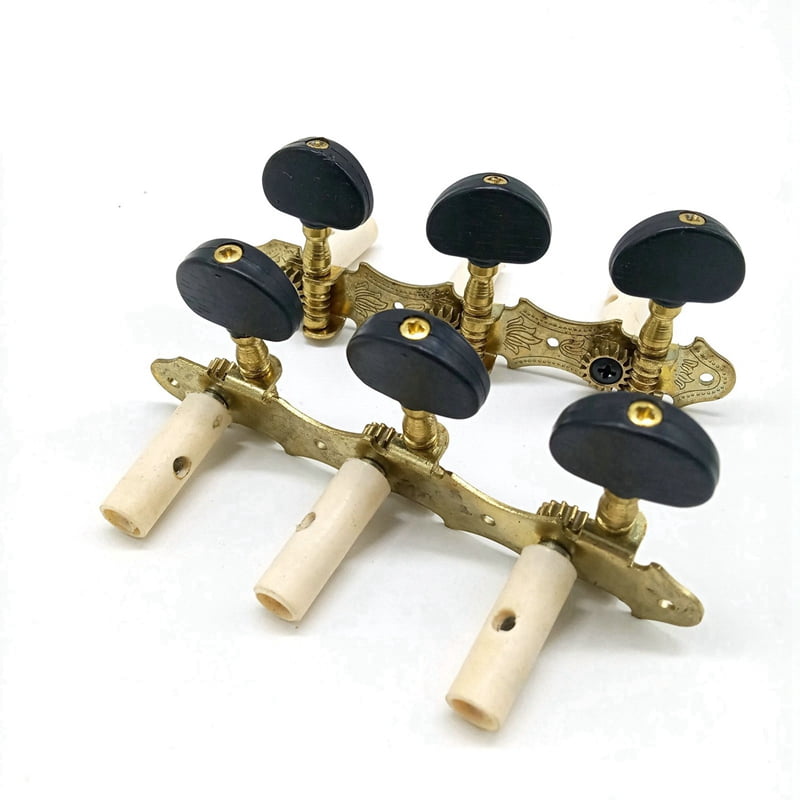 4X Left Right Classical Guitar String Tuning Pegs Machine Heads Tuners Keys 3L3R Professional Guitar Accessories,Black