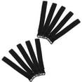 thumbnail image 6 of Raindrops 20pcs Hook and Loop Straps Cable Ties Organizer Fastener (Black), 6 of 8