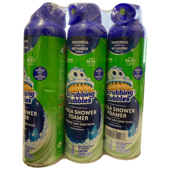 Scrubbing Bubbles Mega Shower Foamer Bathroom Cleaner 20 Ounce (Pack of 3)