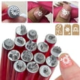 thumbnail image 4 of 15 Pack Reusable Nail Art Stamping Pen Set, Multi‑Shape Metal Pattern Heads Manicure Print Tool, Aluminum Alloy Nail Dotting Stamper for DIY Home Salon Creative Nail Art Decor Supplies, 4 of 7