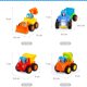 thumbnail image 3 of Vehículo de ingeniería de juguete a fricción, juguete educativo temprano para bebés y niños pequeños: tractor, excavadora, volquete y hormigonera (como se muestra)., 3 of 8