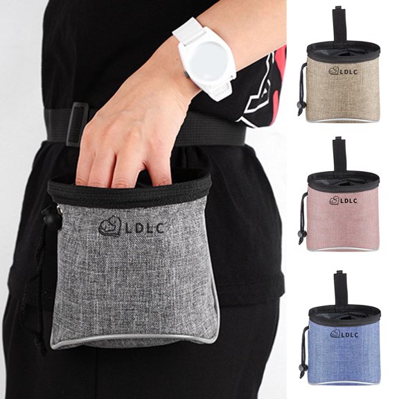 Walbest Dog Treat Pouch Bag Puppy Dog Training Snack Bag Built-in Poop Bag Dispenser with Adjustable Waist Belt Pouch Hand-Free for Dog Walking Training