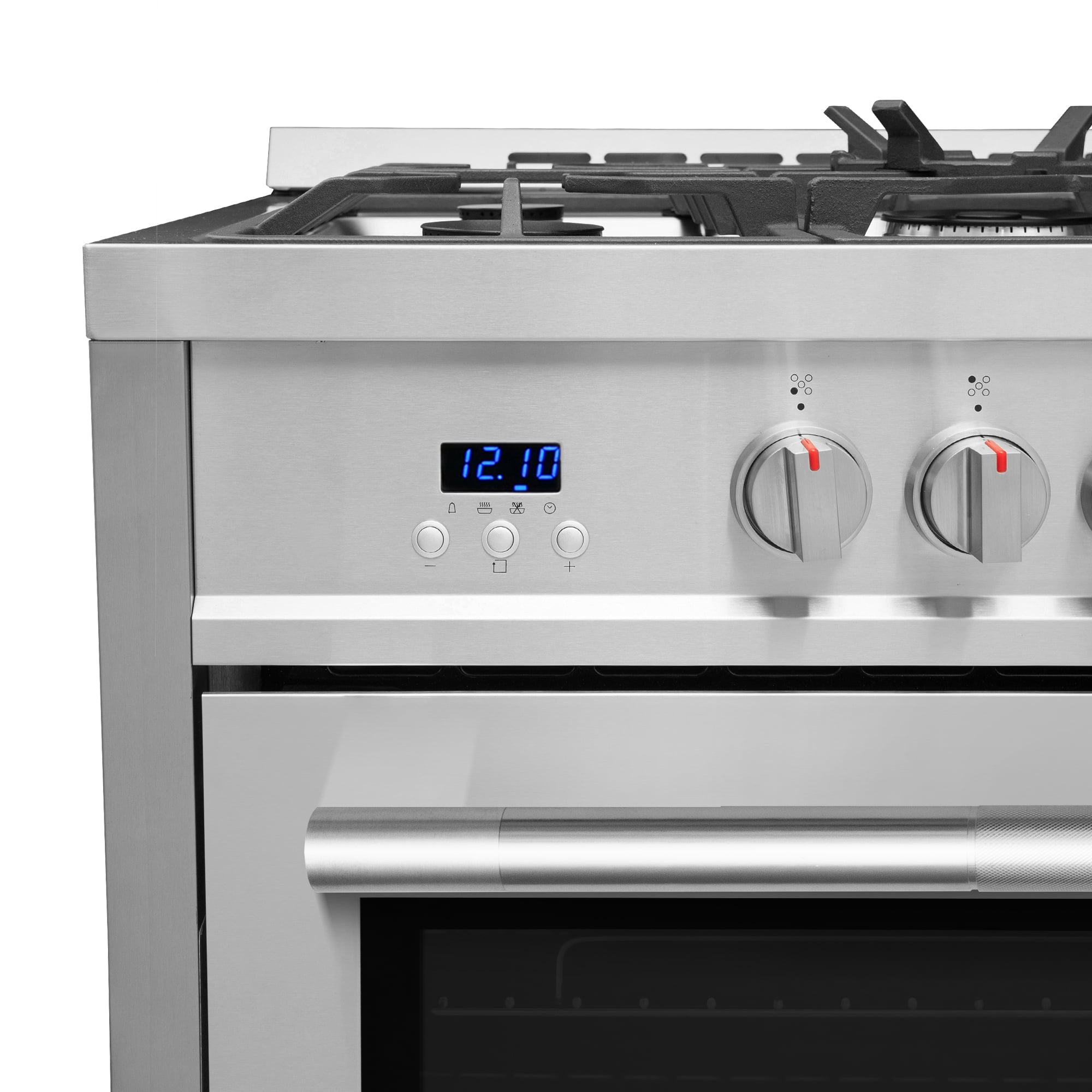 Cosmo 36 in. Nebula Collection 4.4 cu. ft. Gas Range, 5 Burners, Rapid Convection Oven, Textured Grip Handle, Stainless Steel