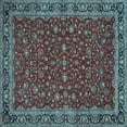 thumbnail image 1 of Ahgly Company Indoor Square Persian Light Blue Traditional Area Rugs, 3' Square, 1 of 4