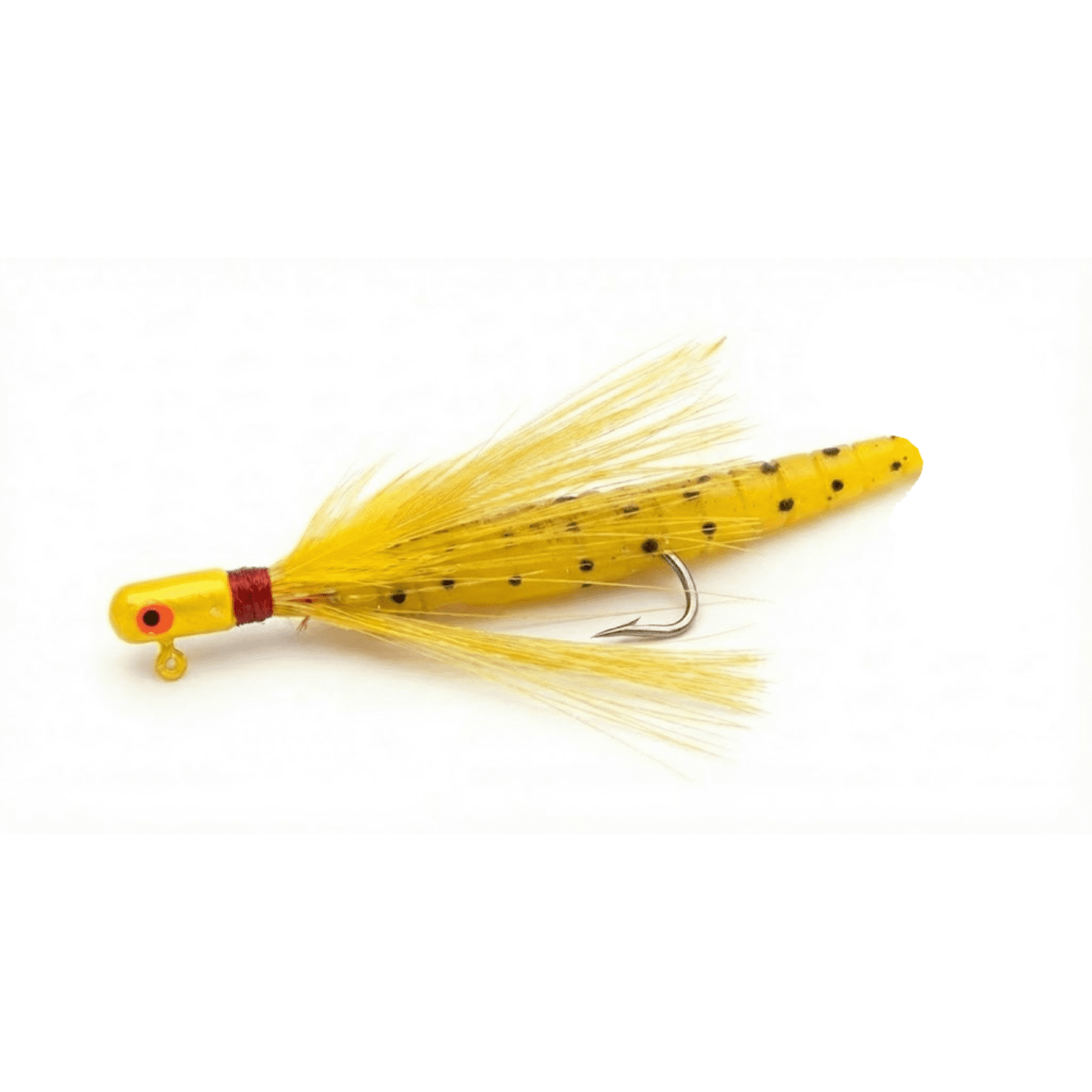 (2 pack) Buccaneer Rig Lure, White & Yellow Speck Tail, 1/8 oz, 2 Pack