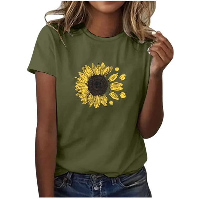 Blouses pour Femmes,Shorts pour Femmes,Blouse à Manches Courtes Imprimée pour Femmes, T-Shirt Drôle à Col Rond,Blouses pour Femmes Mode,Blouses à Manches Courtes pour Femmes