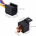 thumbnail image 5 of 2 piezas de arnés de relé de 5 pines, 5 cables, 80 A, 12 V, JD2912-1Z-12VDC, enchufe SPDT, 14 V CC, 5 of 5