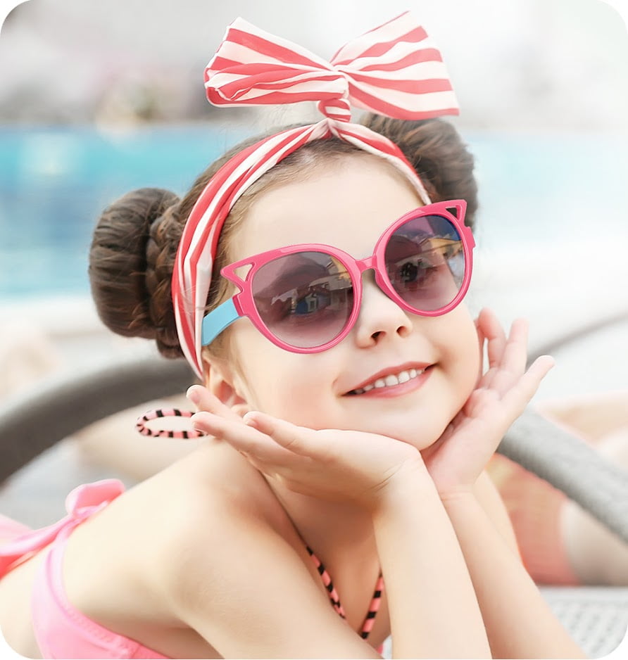 Nacuwa - Nacuwa Kids Sunglasses, 100% UV Proof Rubber Flexible Kids  Sunglasses Girls Age 3-10 - Walmart.com - Walmart.com