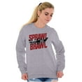 thumbnail image 3 of Sprawl and Brawl Muay Thai Fight Sweatshirt for Men or Women Brisco Brands M, 3 of 6