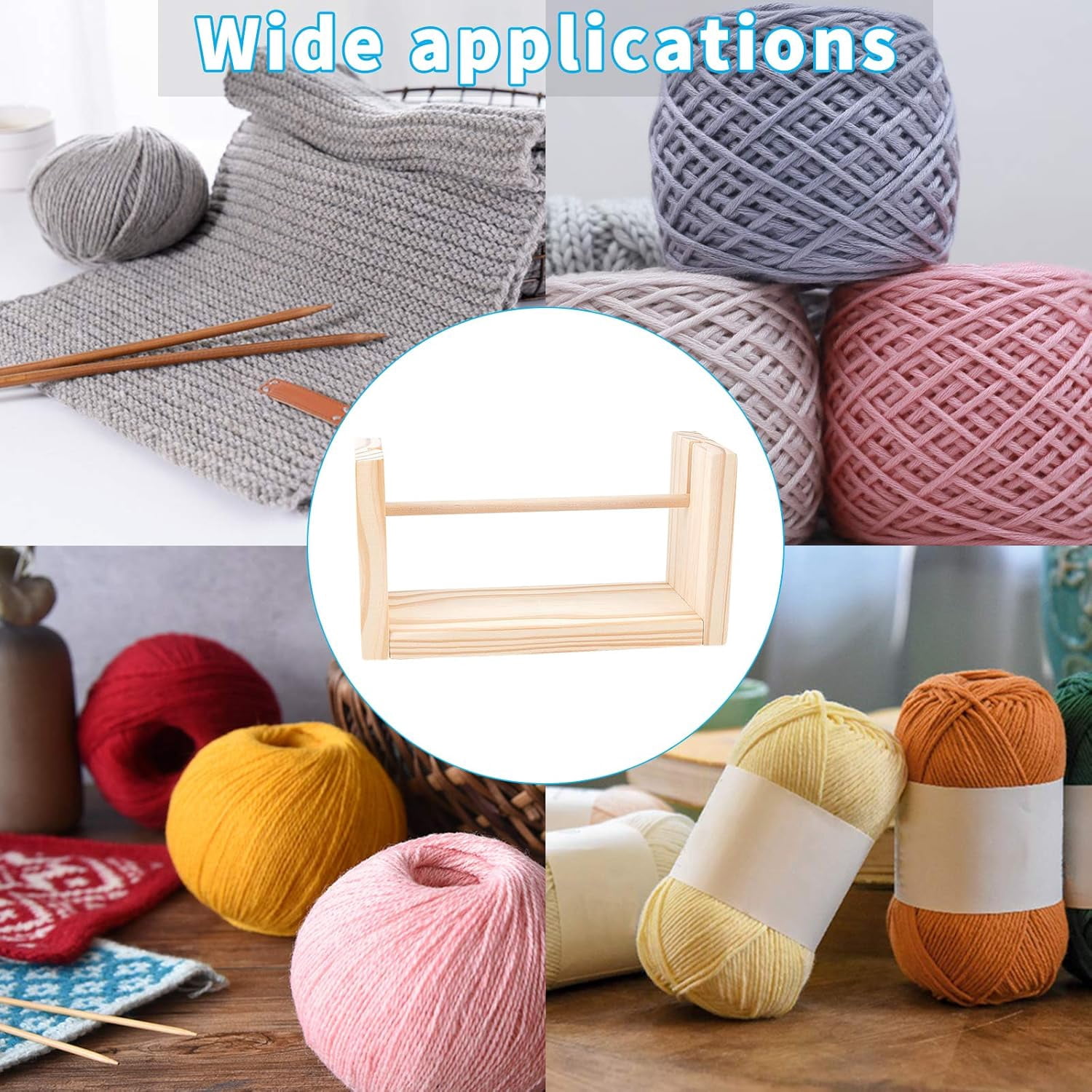 Wooden Weaving Loom Roller Frames Yarn Knitting Tools DIY Craft Tools BurlyWood 240x100x130mm