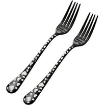 Nmdmisc A Pair of Stainless Steel Dinner Forks,Heart Pattern Forks,Valentine's Day Decor Stainless Steel Forks,Your Partner On Valentine's Day -B