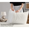thumbnail image 5 of RUVANTI 100% Cotton Sheets – Split King Size Percale Bedding, Cooling & Breathable, Durable with a Crisp, Soft & Comfortable Feel, 16" Deep Pocket, 5-Piece Set, Ivory, 5 of 7