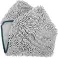 thumbnail image 3 of GFDYREE - Ultra Absorbent Microfiber Chenille Dog Bath Shammy Towel with Hand Pockets, Durable, Quick Drying, Washable, Prevent Mud Dirt (Color: Light Gray), 3 of 7