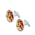 thumbnail image 2 of Peach Stylish Dress Shirt Cufflinks Made of Stainless Steel for Men - for Formal Occasions, 2 of 6