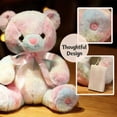 thumbnail image 2 of Colorful LED Light Up Teddy Bear, Rainbow Glowing Plush Toy with Ribbon, Soft Stuffed Animal for Kids' Gifts & Bedroom Decor, 2 of 7