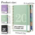 thumbnail image 3 of Clearance 2026-2027 Planner - Planner 2026-2027 Weekly and Monthly, Jul. 2026 - Jun. 2027, 8.5 X 11 Inch, Academic Weekly and Monthly Planner with 12 Tabs, Thick Paper, Wire Binding, Pocket Notebook, 3 of 9