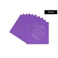 thumbnail image 2 of Purple Acid Free 7x7 Heart Picture Frame Mat with White Core Bevel Cut for 4x5 Pictures - Fits 7x7, 2 of 3