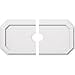 thumbnail image 3 of Ekena Millwork CMP26X13ED2-03000 3 in. ID x 9 in. Rectangle Emerald Architectural Grade PVC Contemporary Ceiling Medallion - 2 Piece, 3 of 4