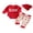 Red, variant on RUINIXCW Baby Boy Christmas Outfit Long Sleeve Romper Pattern Pants Hat 3Pcs Set