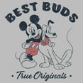 thumbnail image 2 of Girl's Mickey & Friends Distressed True Originals  Graphic Tee Athletic Heather Small, 2 of 5