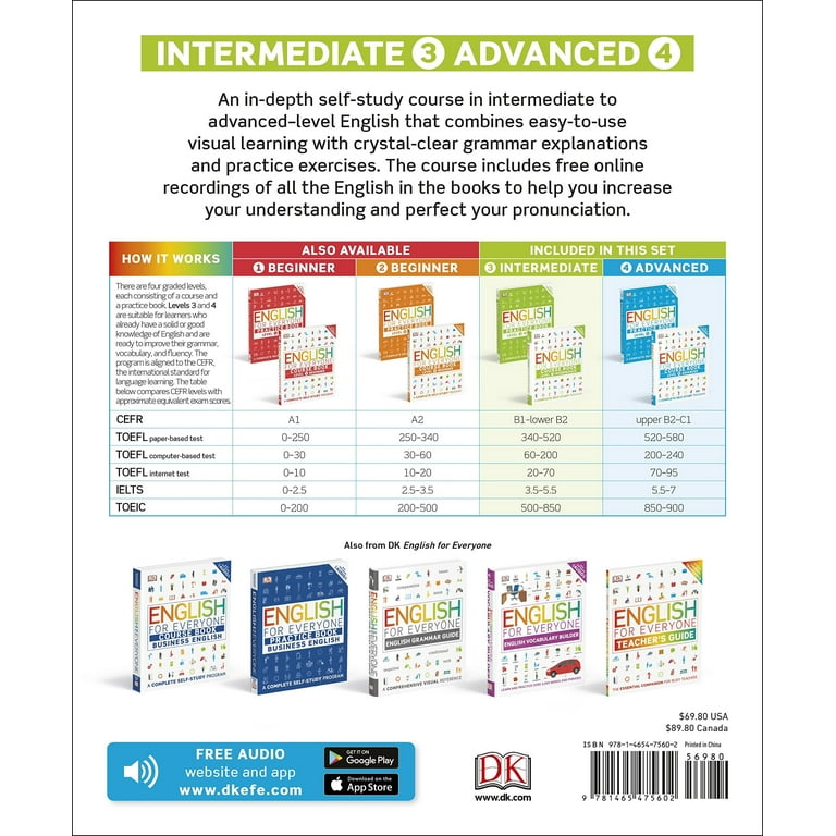 DK English for Everyone: Intermediate to Advanced Box Set
