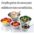 thumbnail image 3 of Juego De Tazones De Grado Alimenticio De Acero Inoxidable 5 Pcs, Plata, 3 of 5