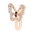 thumbnail image 4 of 2 Anillos De Nariz Falsos Con Diamantes De Imitación De Cobre, Sin Clip Para Perforar En La Nariz, Para Mujeres Y Hombres, Color Rosa Dorado 2 piezas, 4 of 8